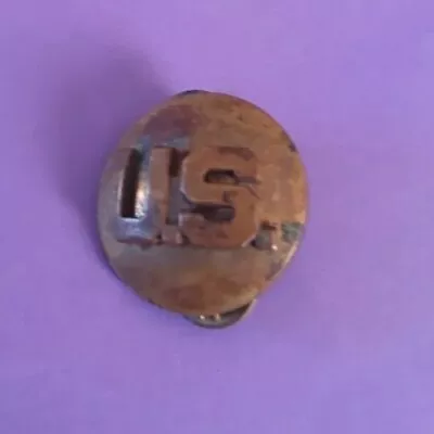 Vintage Original US Military Insignia Domed Brass Lapel Hat Pin Pinback  • $40.12