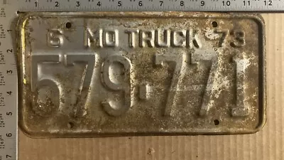 1973 Missouri Truck License Plate 579-771 YOM DMV Ford Chevy Dodge 10231 • $7.38