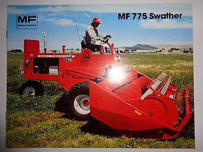 *Massey Ferguson Dealers MF 775 Swather Tractor Sales Brochure Ad Literature • $2.20