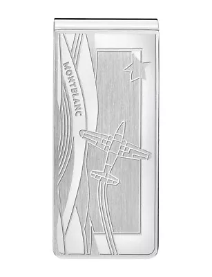 Montblanc Money Clip Stainless Steel Le Petit Prince Aviator 123796 New • $86