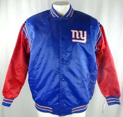 New York Giants NFL Starter Men's Button Up Bomber Jacket • $79.99