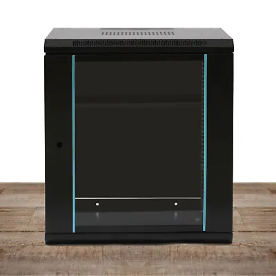 12U Server Rack Data Cabinet Deep Network Cabinet Wall Mounted Storage Rack • £112