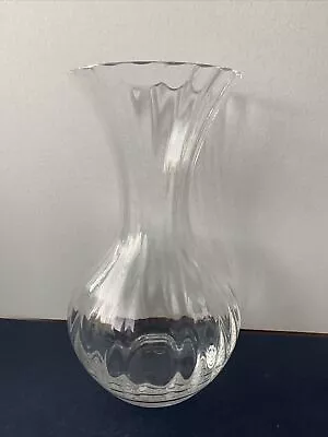 £6.50 • Buy Dartington Crystal Hellenic Bouquet Vase 8” Tall 