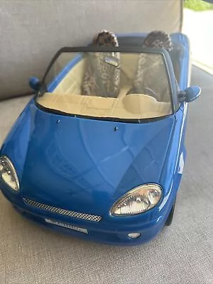 Barbie My Scene My Blue Convertible Car  Leopard Print Seats 2003 EUC Mattel • $54