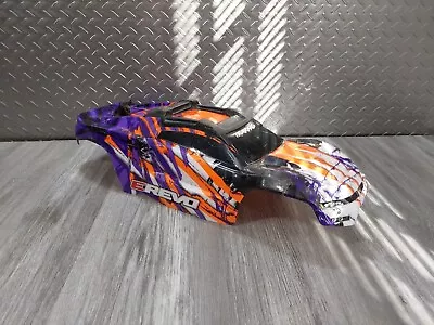 Traxxas 1/10 E-Revo VXL 2.0 Purple Orange Body  W/ Clipless Mount 86086-4 Cage • $34.99