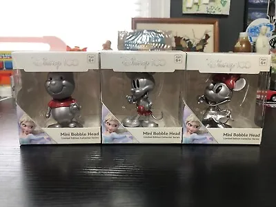 Disney 100 Limited Edition Mini Bobble Head: Pooh Mickey & Minnie Mouse • $36