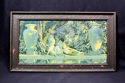 Maxfield Parrish  GARDEN OF ALLAH Original Print The House Of Art NY 20 X12  • $225