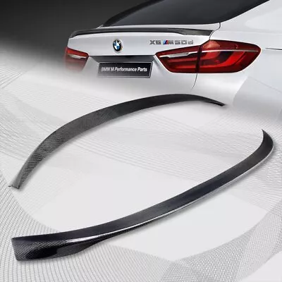 For 2015-2019 BMW F16 X6 Performance Real Carbon Fiber Rear Trunk Spoiler Wing • $119.99