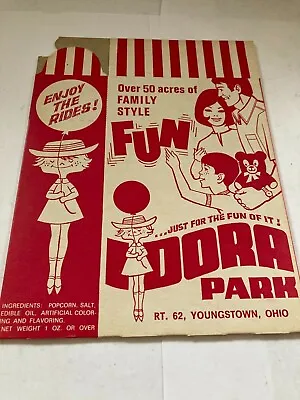 Mint Original Unused Unfolded Idora Amusement Park Popcorn Box Youngstown Ohio • $9.50