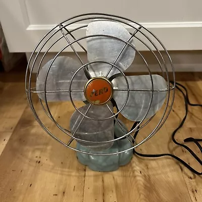 Vintage Zero  Electric Fan McGraw Edison Company Missouri Model 08499 Tested • $25