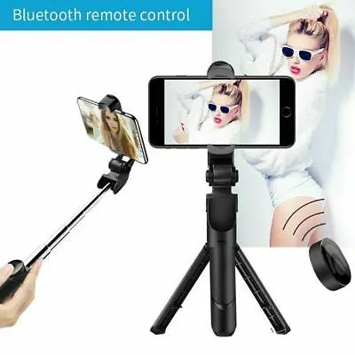 4 In 1 Wireless Bluetooth Foldable Remote Shutter Mini Tripod Selfie Stick • £14.99