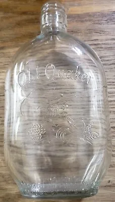 Vintage Old Quaker Whiskey Bottle Embossed • $8