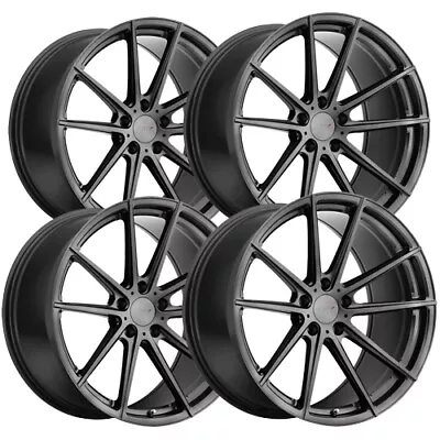 (Set Of 4) Staggered TSW Bathurst 20x9 20x10.5 5x114.3 Gunmetal Wheels Rims • $1760