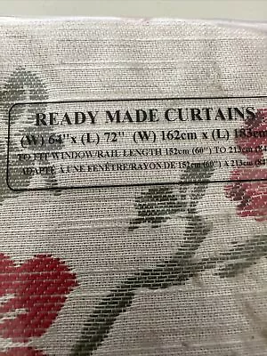  Laura Ashley Readymade Lined Curtains IONA 54”x 72” • £70