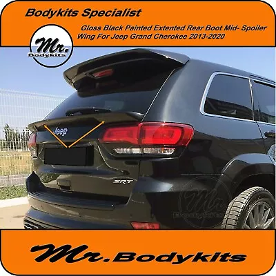 WK Jeep Grand Cherokee Extended Gloss Black Rear Boot Mid Spoiler Wing. Mr • $205