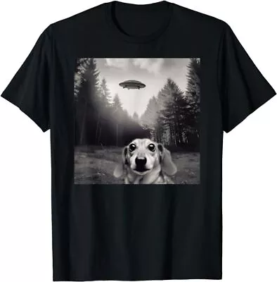 Alien UFO Funny Dachshund Dog T-Shirt Unisex TeesS-5XL • $13.99