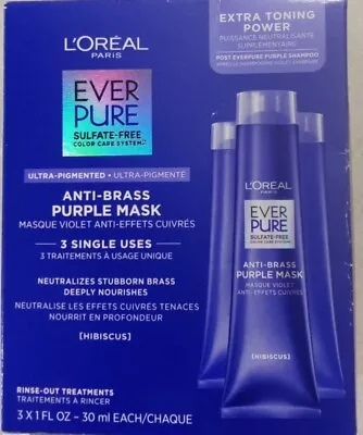 L'Oreal Paris EverPure Ultra Pigmented Anti Brass Purple Rinse-Out Mask 1oz • $12.95