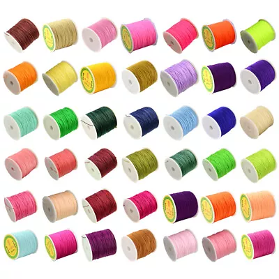 100yards/roll Braided Nylon Thread Knotting Cord Beading String DIY Craft 0.8mm • $5.98