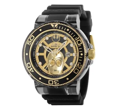 New Invicta Star Wars C-3PO Limited Transparent 51.5mm Chronograph Mens Watch • $119.95