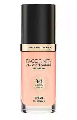 2x Max Factor FACEFINITY All Day Flawless Foundation - 30 PORCELAIN 30mL NEW • $36.23