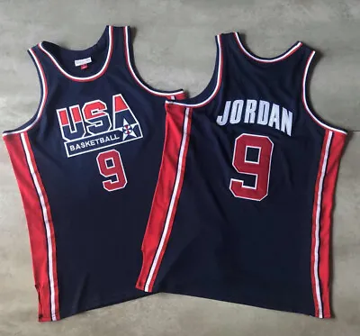 Dream Team USA Michael Jordan Navy Blue Retro Jersey • $44.99