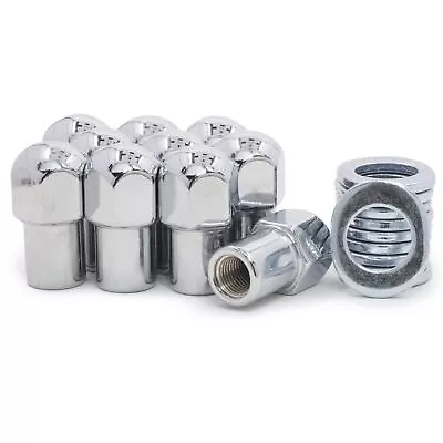 10 Lug Nuts 7/16-20 Chrome Dome Top Mag .75 Shank Keystone Center Washers • $18.13