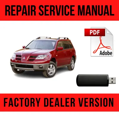 Mitsubishi Outlander 2004-2010 Factory Repair Manual USB • $16.49