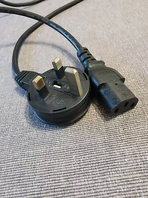 UK Mains 3/5/10/ Amp Power Cable Kettles Lead PCs TVs IEC C13 Socket/ New 1.8m • £5