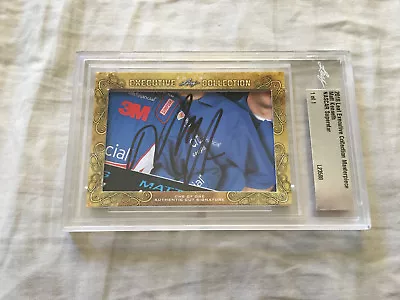 Matt Kenseth 2018 Leaf Masterpiece Cut Signature Signed Autographed Card 1/1 JSA • $89.99