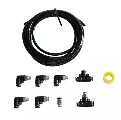 $16.99 • Buy PUSH LOCK Black Vacuum Fitting Kit Turbo Wastegate & Solenoid For Turbo Vehicles