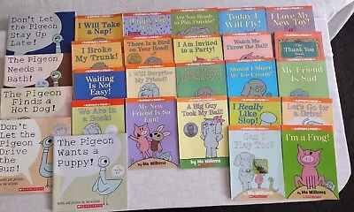 Huge Lot Of 27 Mo Willems Books ~ 22 Elephant And Piggie + 5 Pigeon -Excellent!! • $69.96