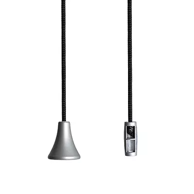 £3.75 • Buy Light Pull Cord Strings. Jet Black And Metallic Silver Contrasting Colours.