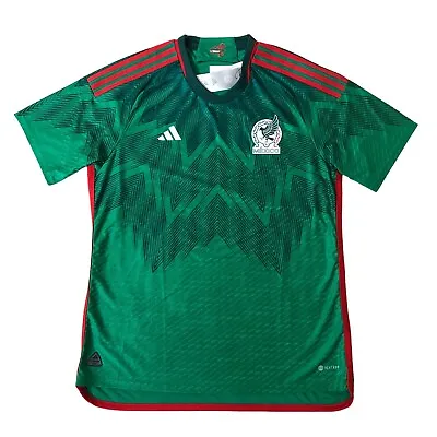 Adidas Mexico 22/23 Home Authentic Soccer Jersey Size XXL 2XL $150 Men's HD6898 • $99.94