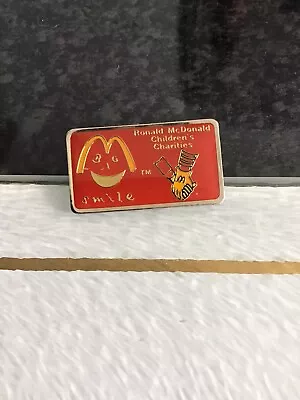 McDonald’s  Pin Badge - Ronald McDonald Children’s Charities SMILE • £1