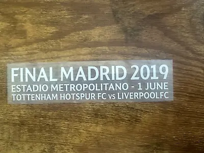 2019 UEFA Champions League Final Jersey Game Info Patch-Liverpool • $16