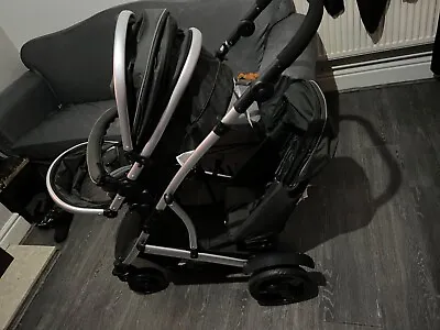 Hauck Duett 3 Double Tandem Pushchair - Melange Charcoal ONLY USED ONCE. • £210