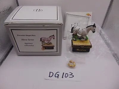 Appaloosa Horse PHB Porcelain Hinged Box By Midwest Of Cannon Falls In Box • $24.99