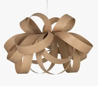 Tom Raffield Large Skipper Pendant Light 80cm Oak *SEE PHOTOS* • £499.99