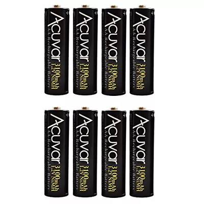 PREMIUM PRO AA 3100mAh NiMH Rechargeable Batteries 1.2V Lot 8 Pack • $13.99