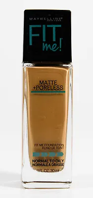 Maybelline Fit Me Matte + Poreless Liquid Foundation #322 WARM HONEY • $7.25