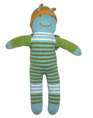 13  Blabla Doll Mini BUZZ Bug Blue Green Stripe Plush Stuffed Animal Lovey Toy • $24.95