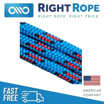 Arborist Climbing Line Rope 24-Strand 11.7mm Blue Moon Yale XTC-24 6200# Tensile • $124.99