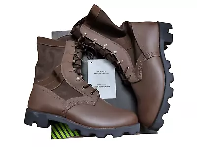 NEW WELLCO WP Army Issue Brown Combat Jungle Boots Size 10M UK • $106.28