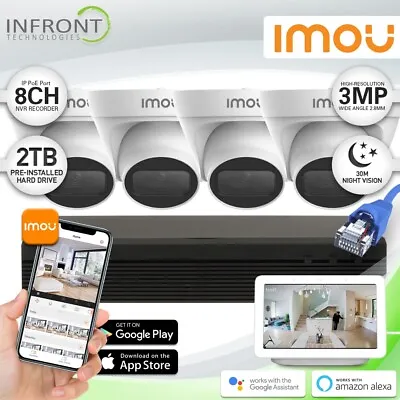 $887 • Buy Imou 8ch NVR With 2TB HDD And 3MP IP Camera IMOU By Dahua Package Kit