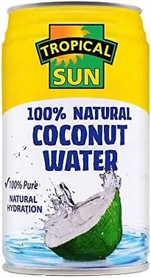 Tropical Sun 100% Natural Coconut Water 330 Ml (Pack Of 12) • £18.87