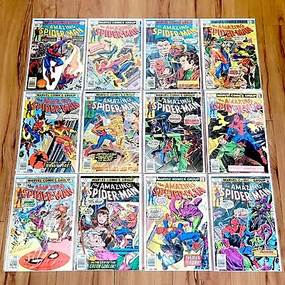 🔥 THE AMAZING SPIDER-MAN Collection Lot Of 12 Various Bronze Age Comics '77-'78 • $124.95