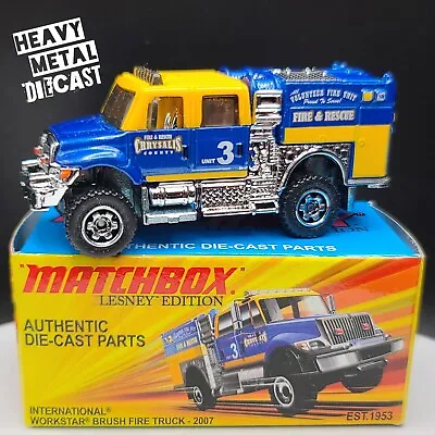 Matchbox International Workstar Brush Fire Truck (2011 MBX Lesney Edition) • $39.95