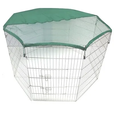 £42.49 • Buy Dog Puppy Pet Rabbit Cat Guinea Pig Play Pen Run Silver Or Green Safety Net Only