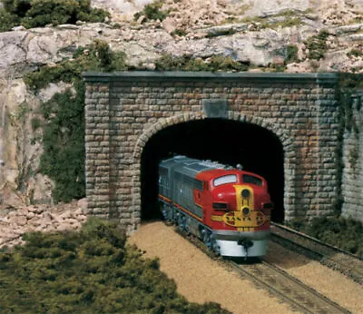 Woodland Scenics ~ HO Scale ~ New Cut Stone Double Track Tunnel Portal ~ C1257 • $10.92