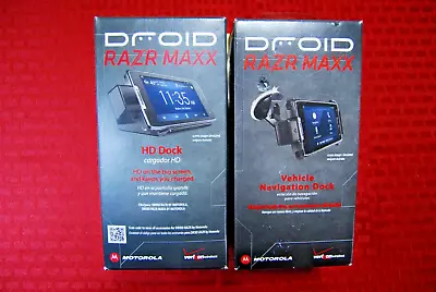 Motorola Droid Razr HD Docking Station W/DPI HDMI Wall AC Charger W/ Vehicle Mt • $35